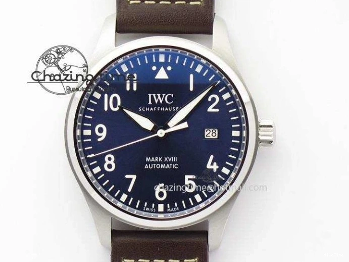 MIROTIME 0310 Mark XVIII Le Petit Prince IW327004 SS Mk Maker Best Edition Blue Dial On Brown Leather Strap A TimelessDesign 7296